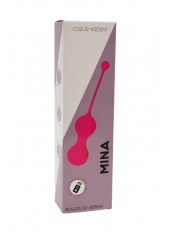 MINA Rose, Boules de Geisha en silicone médical USB avec télécommande - BQ130PNK