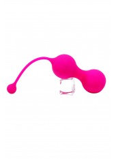 MINA Rose, Boules de Geisha en silicone médical USB avec télécommande - BQ130PNK