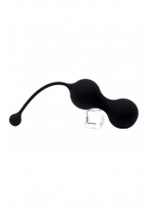 MINA Noir, Boules de Geisha en silicone médical USB avec télécommande - BQ130BLK