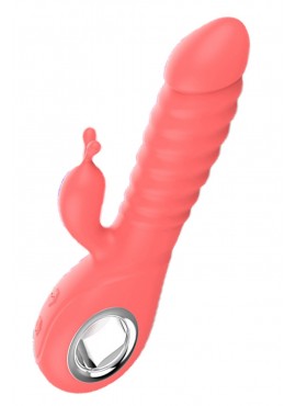 Vibromasseur rabbit rotatif 7 vibrations USB - TOZ-025B