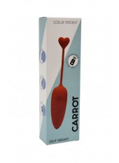 CARROT, Un Œuf vibrant avec télécommande, couleur et forme Carotte en silicone médical - BQ134ORA