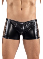 Boxer noir Black Desire en simili cuir - LM2401-67BLK