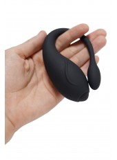 TANDEM Noir, stimulateur pour couple USB avec télécommande en silicone médical - BQ125BLK