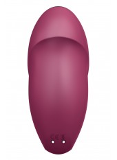 Vibromasseur à poser, stimulateur clitoridien rouge Tap Climax 1 Satisfyer - CC597858