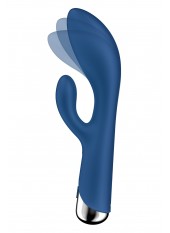 Vibromasseur rabbit USB tête rotative bleu Spinning Rabbit 1 Satisfyer - CC597856