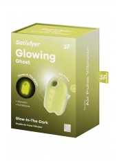 Stimulateur de clitoris fluorescent vibration et air pulsé USB vert Glowing Ghost Satisfyer - CC597852