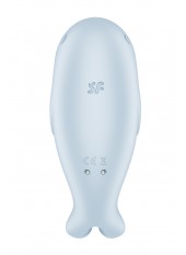 Stimulateur de clitoris vibration et air pulsé USB bleu Seal You Soon Satisfyer - CC597851