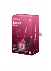 Boules de Geisha vibrantes télécommandées fushia Love Birds 2 Satisfyer - CC597866