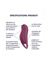 Stimulateur clitoridien couleur pourpre Pocket Pro 1 Satisfyer - CC597860SA