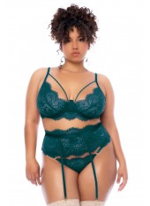 Ensemble 3 pièces grande taille vert - MAL8866XSEAG