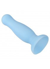 Plug anal ventouse bleu pastel taille M - A-001-M-BLU