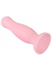 Plug anal ventouse rose pastel taille M - A-001-M-PNK