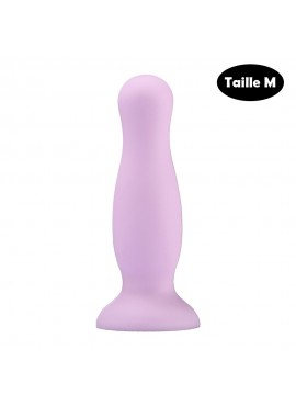 Plug anal ventouse violet pastel taille M - A-001-M-PUR