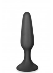 Plug anal noir 11.5cm avec ventouse - CC5700401010