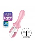 Vibromasseur anal gonflant connecté rose USB Air Pump Booty 5 Satisfyer - CC597803