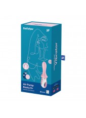 Vibromasseur anal gonflant connecté rose USB Air Pump Booty 5 Satisfyer - CC597803