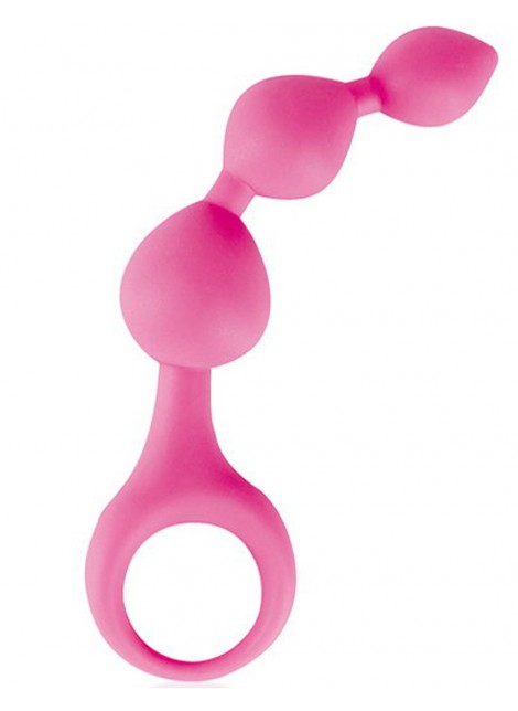 Stimulateur anal rose à boules - CC570006