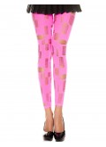 Legging rose fluo ajouré petits et grands trous - MH35472NEP