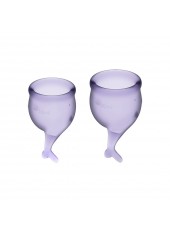 2 coupes menstruelles Satisfyer Lilas FEEL SECURE - CC597238