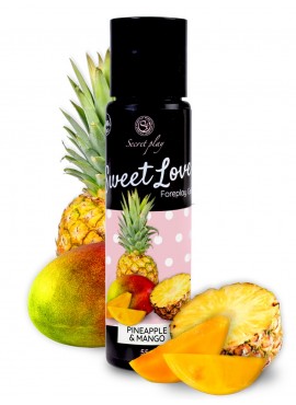 2 en 1 Gel de massage et lubrifiant ananas et mangue 100% comestible - SP6843