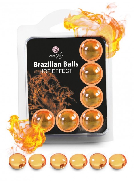 Boules de massage Brésiliennes effet chaleur x6 - BZ5752