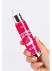 2 en 1 Lubrifiant et huile de massage fraise à la crème chauffant - SP5389