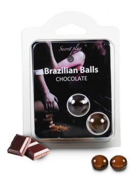 Boules de massage Brésiliennes chocolatées - BZ3857