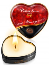 Mini bougie de massage au chocolat boîte coeur 35ml - CC826061