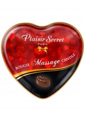 Mini bougie de massage au chocolat boîte coeur 35ml - CC826061