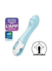 Vibromasseur gonflant connecté bleu USB Air Pump Vibrator 5 Satisfyer - CC597802