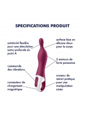 Vibromasseur Point A couleur framboise A-Mazing 1 Satisfyer - CC597766