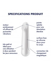 Vibromasseur blanc USB Ultra Power Bullet 3 Satisfyer - CC597735