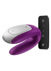 Sextoy de couple vibrant USB connecté Double Fun violet - CC5972560201