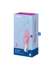 Vibromasseur Rabbit gonflant rose Air Pump Bunny 2 USB Satisfyer - CC597820