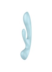 2 en 1 Rabbit point G avec stimulateur de clitoris et Wand Bleu USB Triple Oh Satisfyer - CC597813