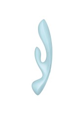 2 en 1 Rabbit point G avec stimulateur de clitoris et Wand Bleu USB Triple Oh Satisfyer - CC597813