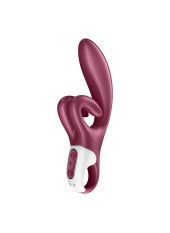 Vibromasseur rabbit point G rouge double stimulation clitoridienne Touch Me Satisfyer - CC597811SA