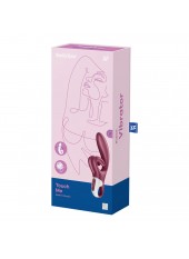 Vibromasseur rabbit point G rouge double stimulation clitoridienne Touch Me Satisfyer - CC597811SA