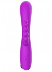 Vibromasseur triple stimulation très puissant violet USB - WS-NV062PUR