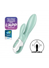 Vibromasseur rabbit gonflant connecté, USB Air Pump Bunny 5 Satisfyer - CC597801