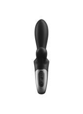 Vibromasseur rabbit noir USB, chauffant et connecté Heat Climax Satisfyer - CC597791