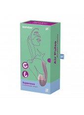 2 en 1 Vibromasseur point G avec stimulateur clitoris USB rose Supernova Satisfyer - CC597780