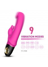 Vibromasseur Rabbit rose 9 modes de vibrations puissantes - USK-V10PNK