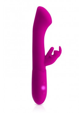 Vibromasseur rabbit Bella rose USB large tête point G 10 programmes - CC531065