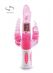 Vibromasseur rabbit rotatif triple stimulation - CC530136