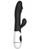 Vibromasseur rabbit noir avec gland 30 programmes - CR-VA001BLK