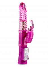 Vibromasseur rabbit rose waterproof avec billes rotatives - CC5160620050