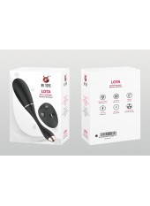 Œuf vibrant télécommandé USB noir avec option commande vocale LOLA-S - WS-NV030