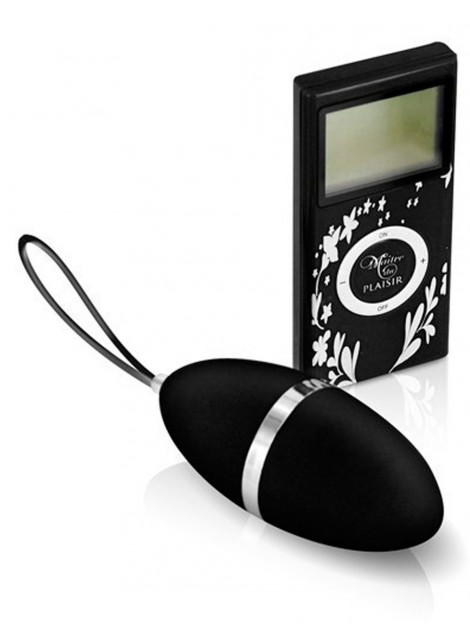 Oeuf vibrant noir 10 vitesses télécommande écran LCD - CC5720000010