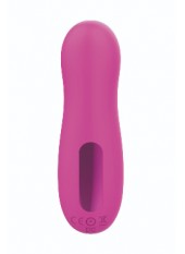 Stimulateur de clitoris par vibrations sur membrane rechargeable USB rose 10 Vitesses De Voyage - ZK003CPNK